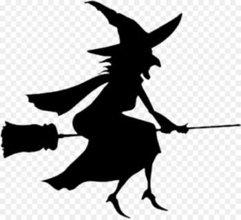 Witchcraft Witch Flying Image Silhouette Halloween - silhouette 