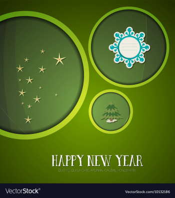 With christmas and label vector image With christmas and label vector image