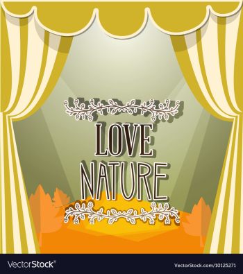 With nature and nature vector image With nature and nature vector image
