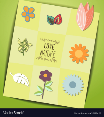 With nature and nature vector image With nature and nature vector image