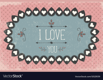 With subtle background and vintage typograph vector image