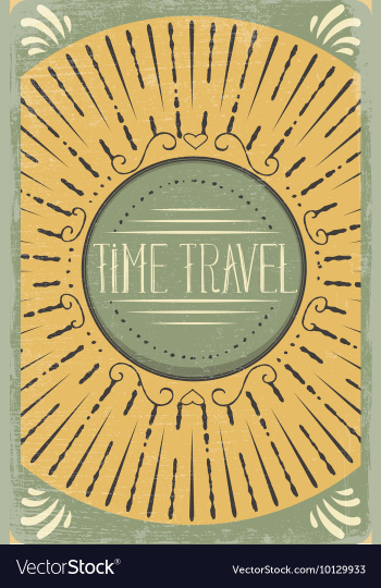 With subtle background and vintage typograph vector image