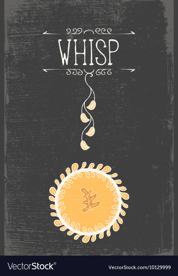 With subtle background and vintage typograph vector image