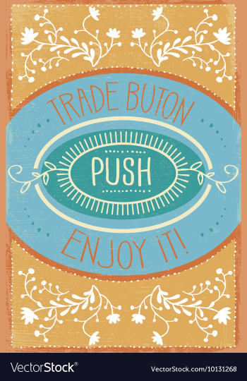 With subtle background and vintage typograph vector image