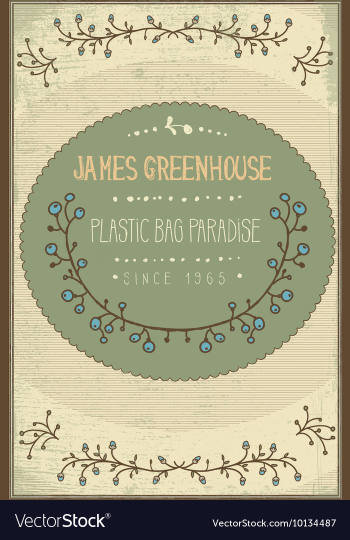 With subtle background and vintage typograph vector image