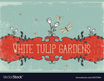 With subtle background and vintage typograph vector image