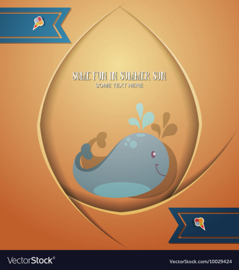 With summer and summer stuff vector image