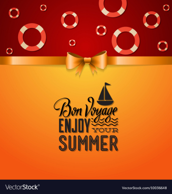 With summer and summer stuff vector image
