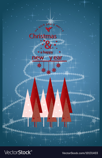 With winter elements and holiday elements vector image With winter elements and holiday elements vector image