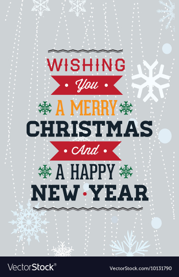 With winter elements and holiday elements vector image With winter elements and holiday elements vector image