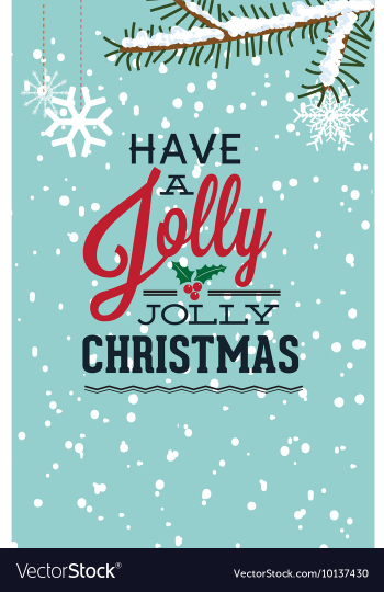With winter elements and holiday elements vector image With winter elements and holiday elements vector image