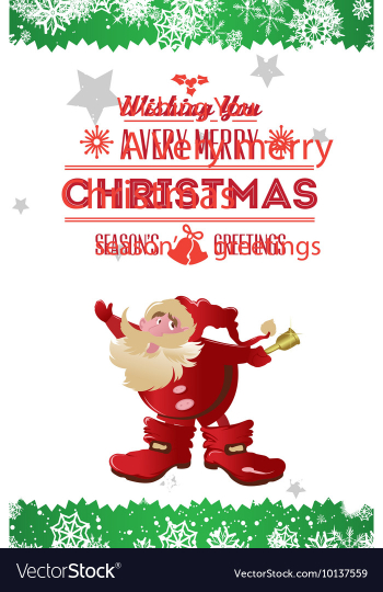 With winter elements and holiday elements vector image With winter elements and holiday elements vector image