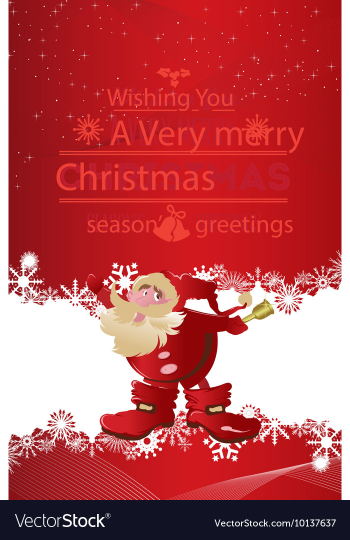 With winter elements and holiday elements vector image With winter elements and holiday elements vector image