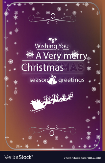 With winter elements and holiday elements vector image With winter elements and holiday elements vector image