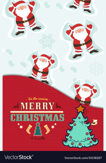 With winter elements and holiday elements vector image With winter elements and holiday elements vector image