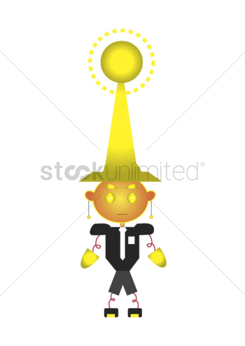 Wizard character isolated on white background Wizard character isolated on white background