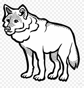 Wolf Animal Free Black White Clipart Images Clipartblack - Arabic Word For Wolf