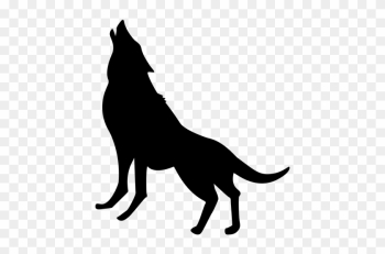 Wolf Howling Silhouette - Wolf Silhouette No Backround Wolf Howling Silhouette - Wolf Silhouette No Backround