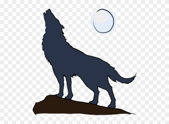 Wolf Howling - Wolf Silhouette Wolf Howling - Wolf Silhouette