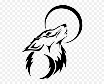Wolf Moon Dog - Tribal Drawing Wolf Easy Wolf Moon Dog - Tribal Drawing Wolf Easy