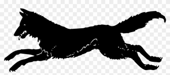 Wolf - Running Wolf Silhouette Wolf - Running Wolf Silhouette