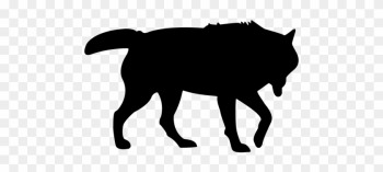 Wolf Stalking Silhouette - Wolf Silhouette Wolf Stalking Silhouette - Wolf Silhouette