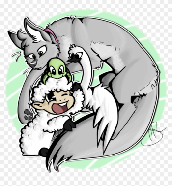 Wolf Turtle Sheep And Swan By Rainyfurz - Cartoon Wolf Turtle Sheep And Swan By Rainyfurz - Cartoon