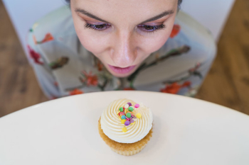 Woman & Cupcake Free Photo Woman & Cupcake Free Photo
