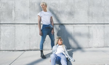 woman and man posing for photoshoot woman and man posing for photoshoot