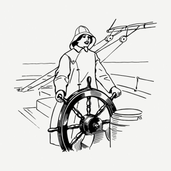 Woman at helm drawing, vintage | Free PSD - rawpixel Woman at helm drawing, vintage | Free PSD - rawpixel