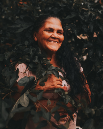 Woman Behind Plant Woman Behind Plant