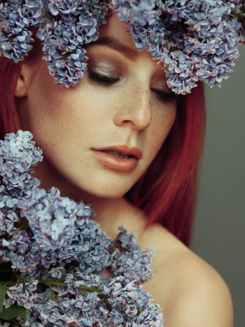 Woman Behind Plants Woman Behind Plants