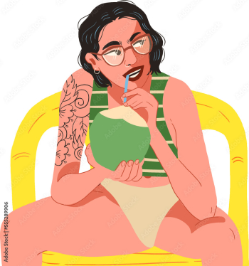 woman black hair drinking coconut water transparent background woman black hair drinking coconut water transparent background