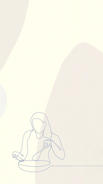 Woman cooking iPhone wallpaper, cute | Free Vector - rawpixel