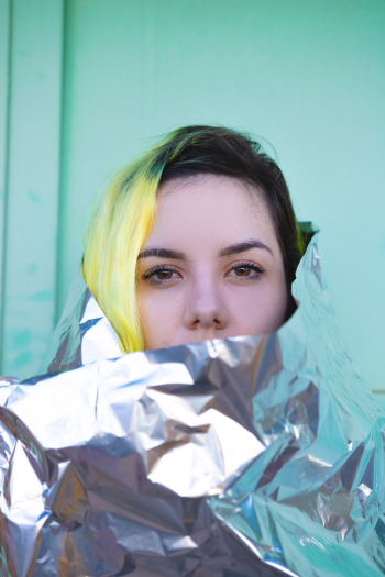 Woman Covered With Foil Woman Covered With Foil