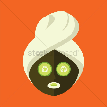 Woman doing facial Woman doing facial