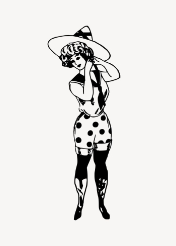 Woman dressing clipart, drawing illustration | Free Vector Illustration - rawpixel