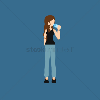 Woman drinking water Woman drinking water