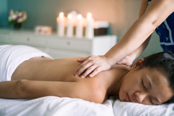 Woman Getting Massage Treatment