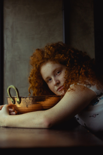 Woman Holding Basin Woman Holding Basin