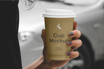 Woman Holding Cafe Cup Mockup cup mockup put your brand name Woman Holding Cafe Cup Mockup cup mockup put your brand name