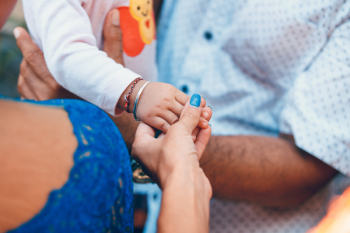 Woman Holding Child Hand Woman Holding Child Hand