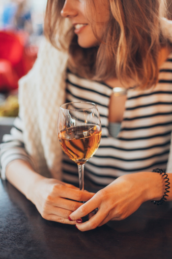 Woman Holding Glass of Wine Woman Holding Glass of Wine