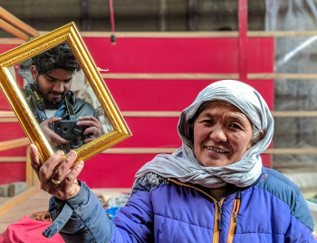 Woman Holding Mirror Woman Holding Mirror