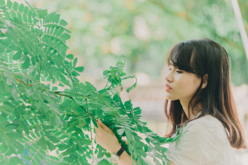 Woman Holding Plant Woman Holding Plant
