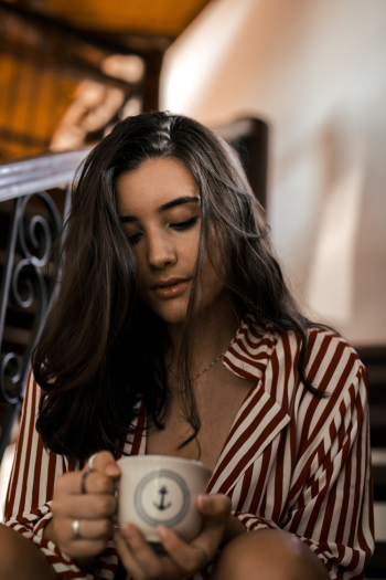 Woman Holding Teacup Woman Holding Teacup