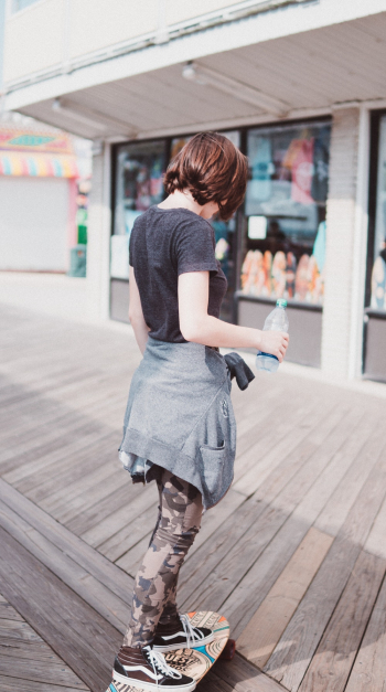 Woman Holding Water Bottle