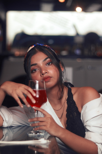 Woman Holding Wine Glass Woman Holding Wine Glass