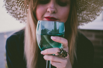 Woman Holding Wine Glass Woman Holding Wine Glass