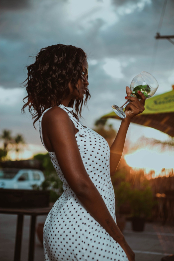 Woman Holding Wine Glass Woman Holding Wine Glass